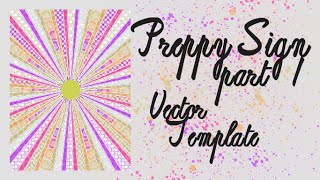 Preppy Sign: Sunray Vector