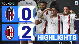 Bologna-Milan 0-2 | Pulisic scores on debut! Goals \& Highlights | Serie A 2023\/24