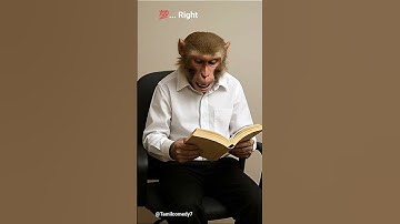 monkey vlog situation 🤣 #tamil #tamilcomedy #viral #viralshort #tamileducation #tamilworship #ai