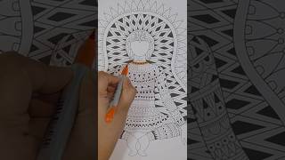 Most Satisfying Mandala Coloring 🧘Grab Your Markers and Relax! 🖊️✨ #Shorts #MandalaArt