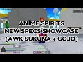 Anime spirits new sukuna  gojo specs showcase