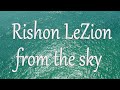 Israel. Rishon Le-Zion from the sky. 4k