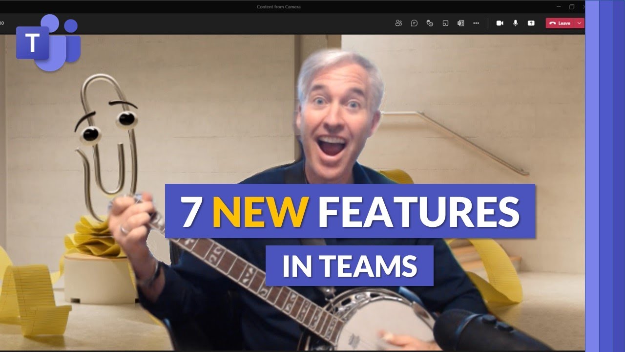 Top 7 NEW features in Microsoft Teams 2021 (Fall) | Music Mode, Content from Camera, and more