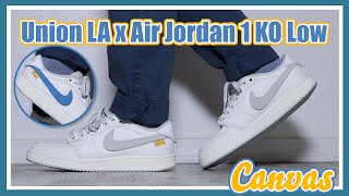 งานนี้ไม่มีเบื่อกับ Swoosh เปลี่ยนได้ Union LA x Air Jordan 1 KO Low 'Canvas' : EP376