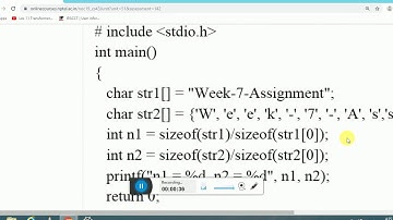 Nptel Quiz:Assignment 7 problem solving through programming in C