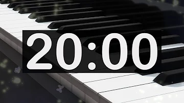 20 Minute Timer with Classical, Calming, Relaxing Music! Soft, Gentle, Piano, Countdown Music Timer!