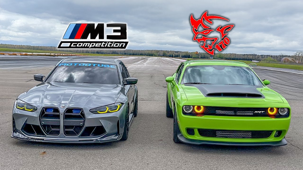 BMW G80 M3 VS. DODGE DEMON 170 INSANE RACE! - YouTube