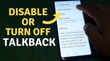 How to Disable or Turn OFF TalkBack on a Samsung Galaxy Note 8 (NEW)