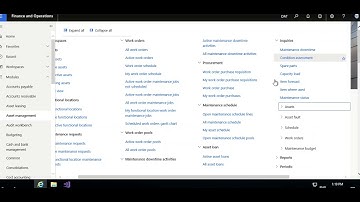 04 D365FO Asset Management Module overview | Dynamics 365 Finance and operations