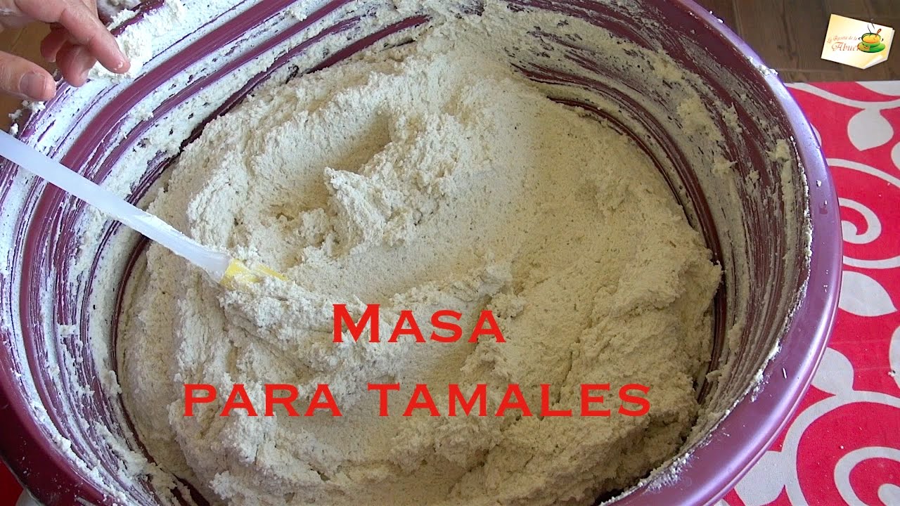 TAMALES ESPONJOSOS Masa para tamales dulces y salados como se hace en