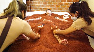 ASMR | Hot Japanese VOLCANIC SAND BATH Massage Therapy Treatment screenshot 2