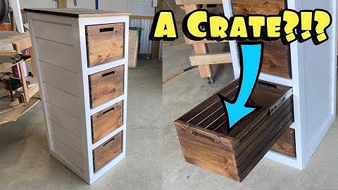 DIY DRESSER BUILD (Drawers from Crates)