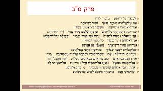 תהילים פרק סב, Psalm 62 נוסח ספרדי ירושלמי