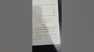 cost accounting Barkatullah University question paper #2ndyear #bcom #important