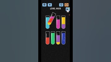 Water Color Sort Level 5923 Gameplay Solution