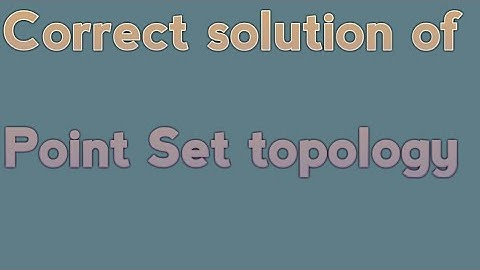 MCQs Point set Topology With Answer