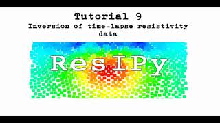 Tutorial 09 - Inversion of time lapse resistivity data