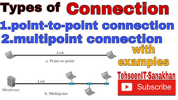 types of connection| point to point connection| multipoint connection@tehseenit-sanakhan2596