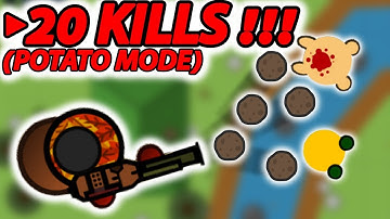 20 KILLS IN SOLO SQUADS IN THE POTATO MODE ! | SURVIV.IO