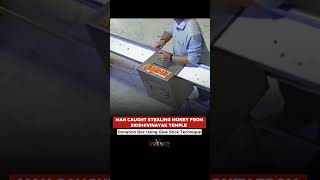 A man was caught allegedly stealing money from a Siddhivinayak Temple  #indians #india #viral #neet