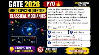 Q56. GATE 2026 Physics PYQ | Alpha Particle Scattering Detailed Solution