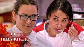 Sous Chef Christina Forces Elise To Eat Her Punishment | Hell's Kitchen