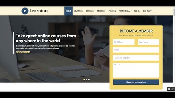Bootstrap Online Learning Html Website Template
