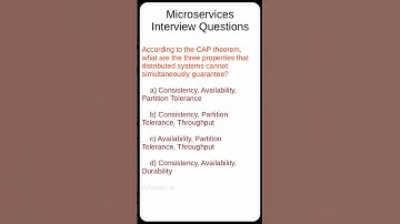 #20 #Microservices #Interview #Questions #shorts #cap_theorem