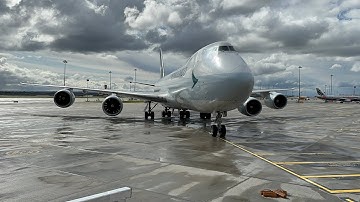 Boeing 747 Crosswind takeoff and landing