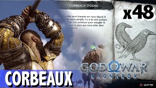 LES Yeux D'ODIN - Où Trouver Les 48 CORBEAUX D'ODIN / Tous les Corbeaux - GOD OF WAR RAGNAROK