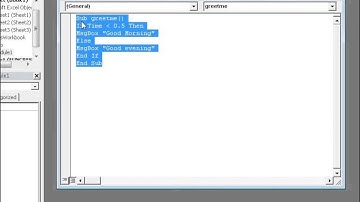 Excel VBA example 13: The if-then-else structure