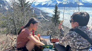 Hmong Alaska hiking 4/27/24 (bird Ridge) Alaska #fun #beautiful #nature #shortvideo #travel #eating