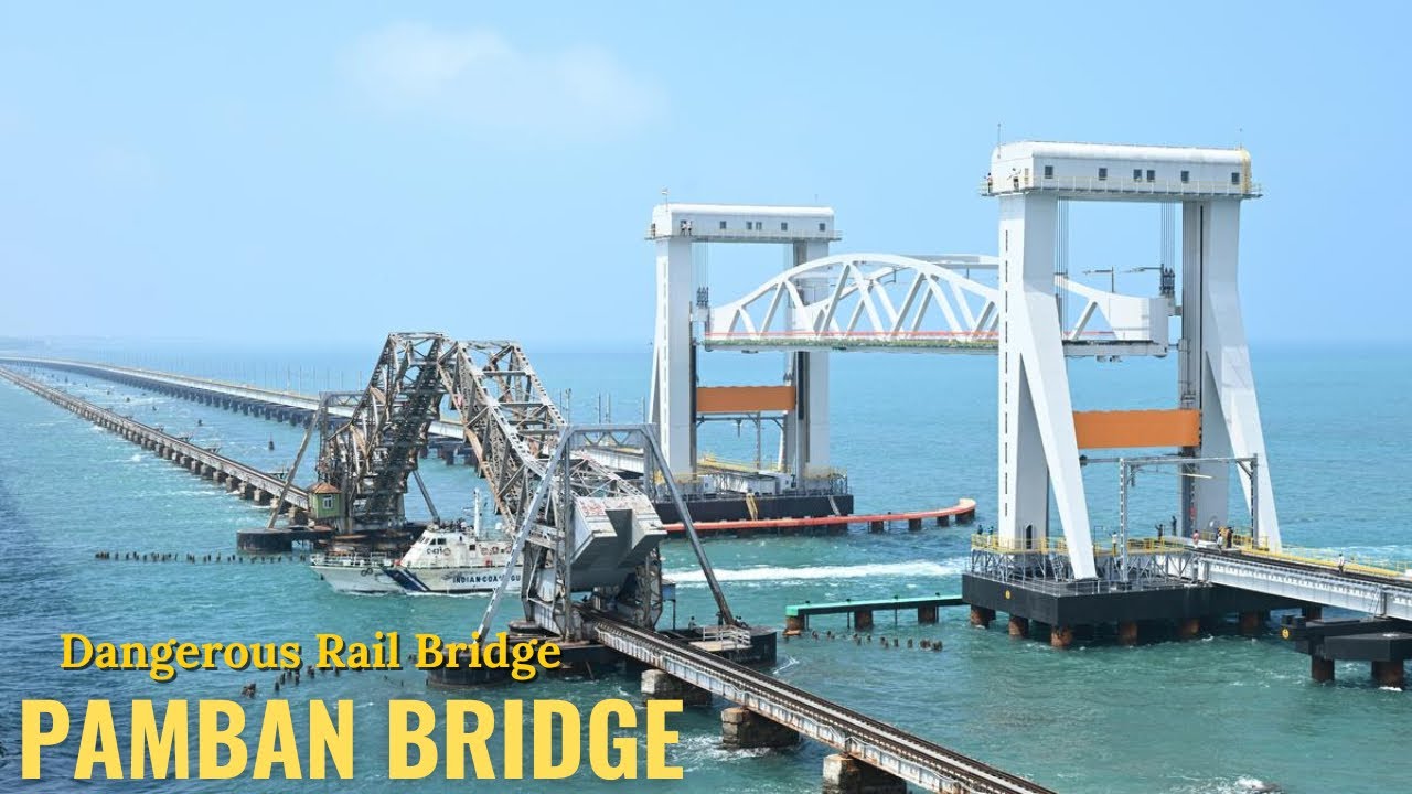 India’s Most Dangerous Rail Bridge || Pamban Bridge || Madurai Tamil Nadu || 