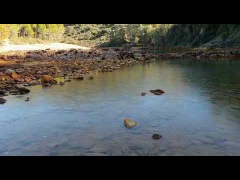 La ola de frío que azota la sierra congela el cauce del Odiel