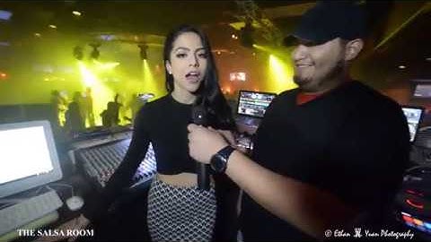 LIZ TEJEDA Interviewed By JOSE SARABIA And Sensual Bachata Demo @ THE SALSA ROOM