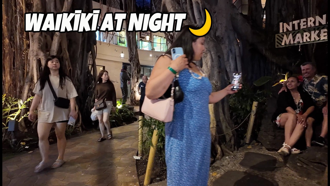 Waikiki Night Walk ワイキキ夜散歩 🌙 Surfjack, Kuhio Ave