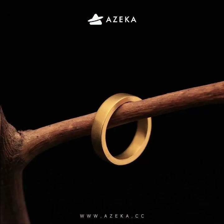 Solid 24K Gold Hand-Forged Ring – Minimalist Wedding Band #gold #jewelry #ring