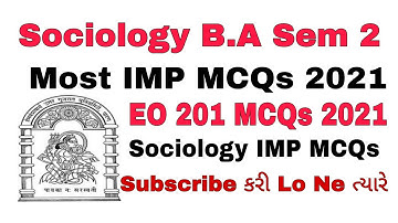 B.A SEM 2_201_PAPER MOST IMP MCQS 2021 OFFLINE MCQs EXAM  2021 #Hngu BA Sem 2 MCQs Exam 2021 #IMPMCQ