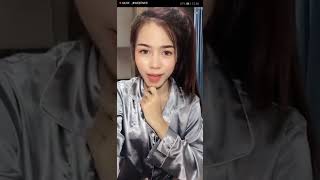 Bigo live   Thailand girl in gray satin pijama