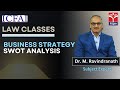 ICFAI University | LAW Classes - Business Strategy Swot Analysis || Explained by Dr. M. Ravindranath