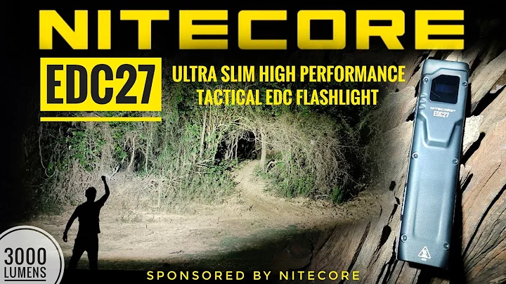 Nitecore EDC27 Ultra Slim High Performance Tactical EDC Flashlight SST40 3000 lumens 220 meters