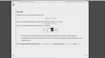 Python integration using scipy quad function