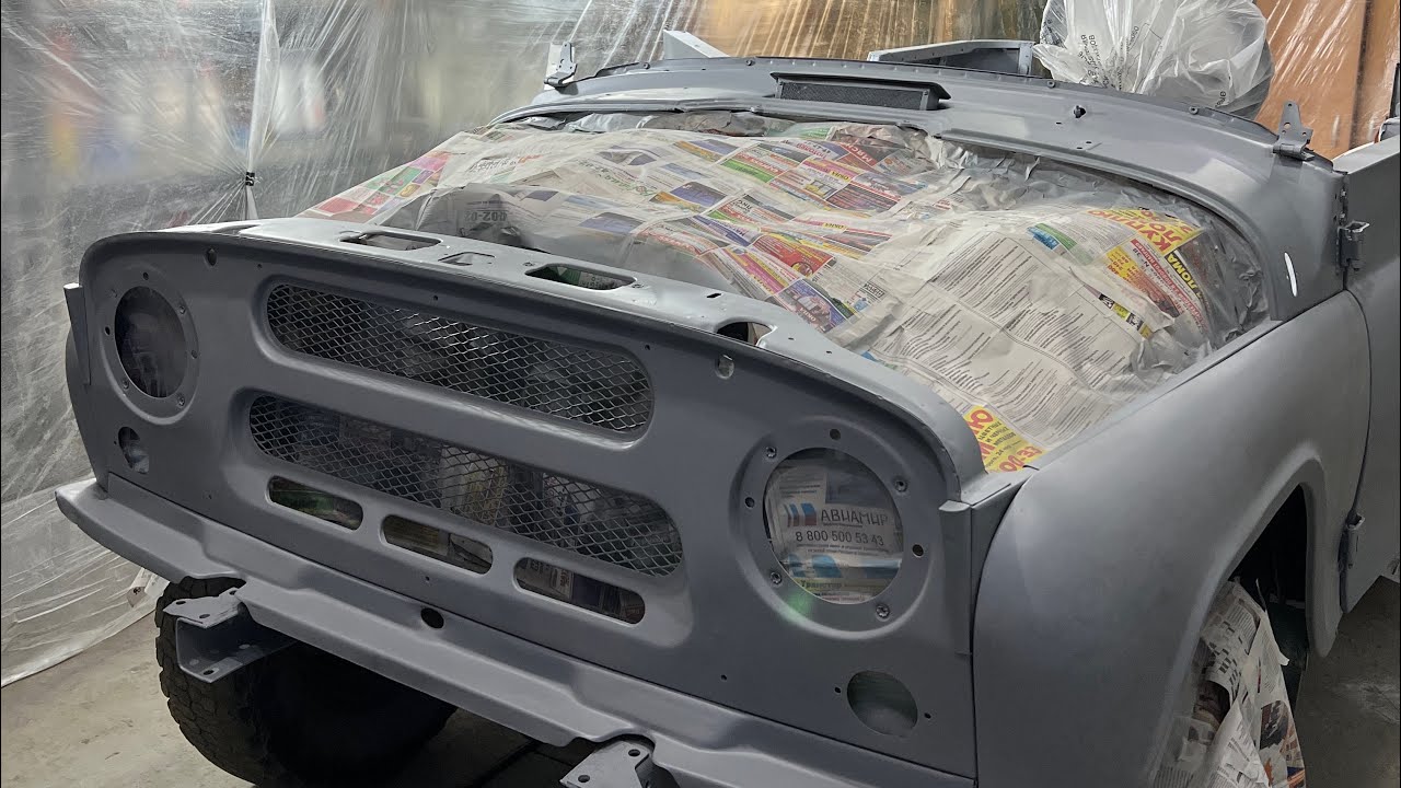 Восстановление УАЗа (реставрация) 1995 г.в. Подготовка к грунтовке и ...