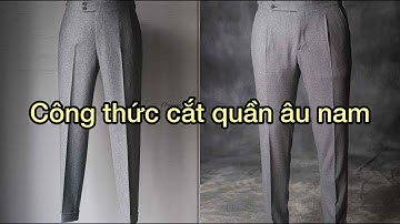 Dạy cắt may: công thức cắt quần âu nam mới nhất (P2 cắt thân sau) | Sách cắt may