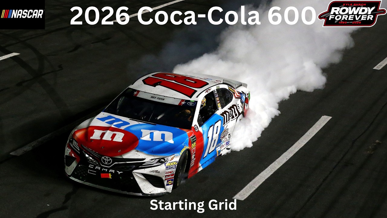 Peugeot Coca-Cola 引き取りに来れる方のみ! 発送は出来かねます 2026 Coca-Cola 600 Starting Grid - YouTube