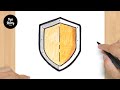 #438 How to Draw a Shield - Easy Drawing Tutorial