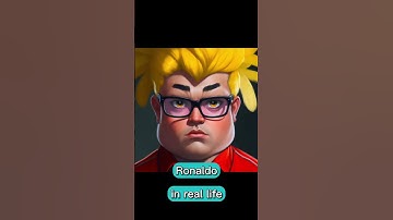 Ronaldo in real life, Animated characters , AI Generated, (Steven Universe)