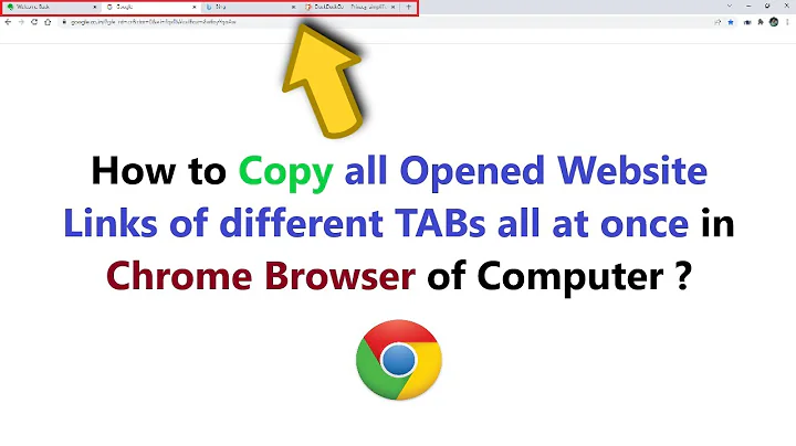 How to Copy all Opened Website Links of different TABs all at once in Chrome Browser of Computer ?