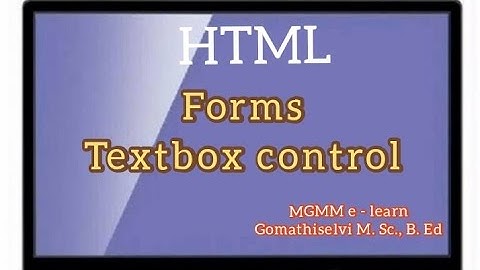 Text input control in forms, single text, password control, multiline control in HTML... tamil