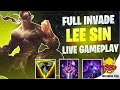 Full Invade Lee Sin Beast Mode Gameplay - Wild Rift HellsDevil Plus Gameplay